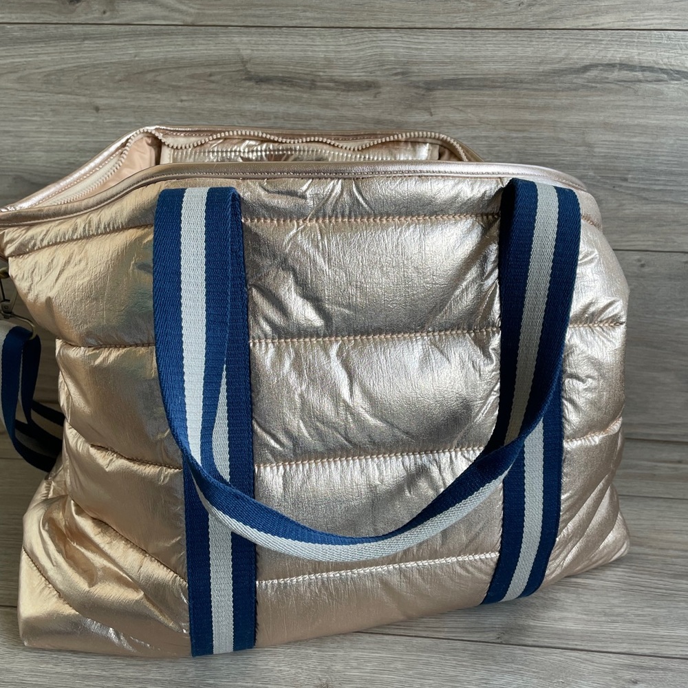 NEW! Anthropologie Quilted Weekender Bag - Picture 8 of 12